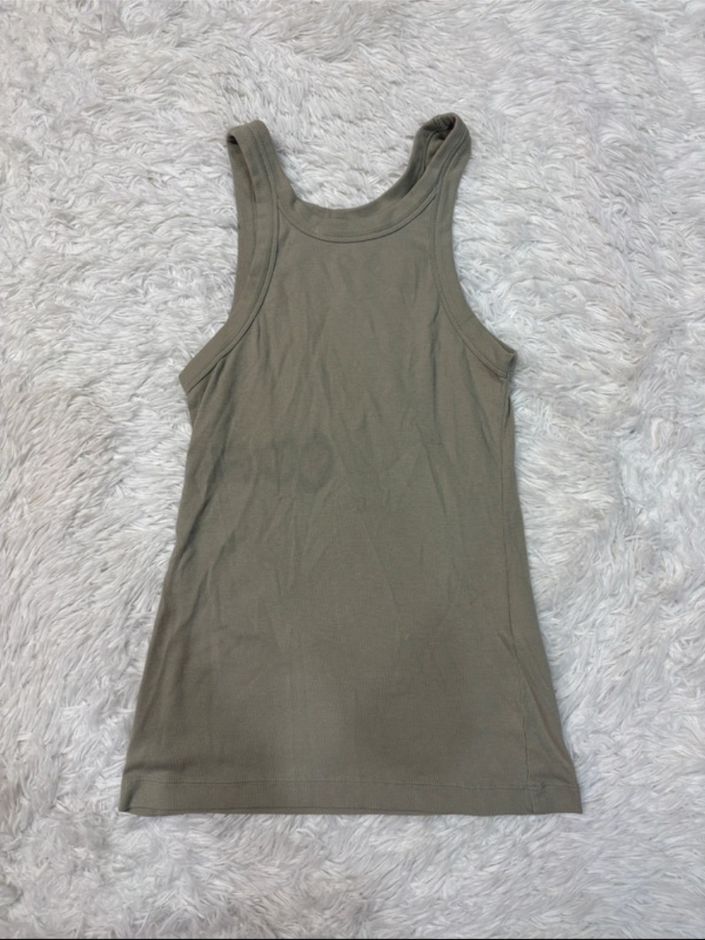 Toteme Classic Olive Tank Top - Women's Ribbed Racerback